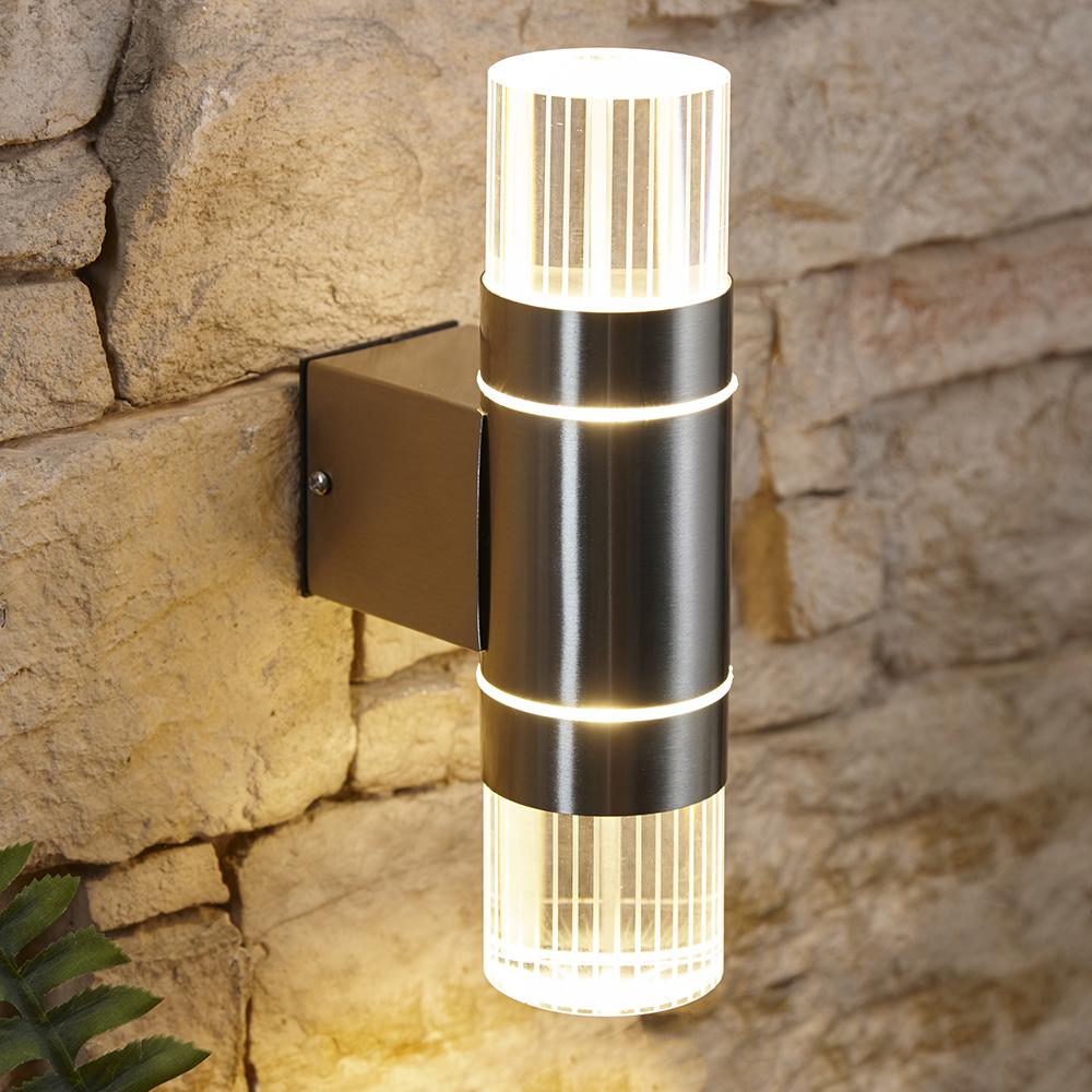 Biard LED Stainless Steel Contemporary Wall Light - Up Down Wall Light